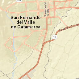 San Fernando del Valle de Catamarca Street Map