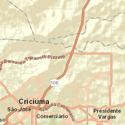 Criciúma Street Map