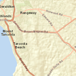 Geraldton city centre Street Map