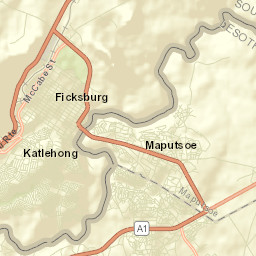 Maputsoe Street Map