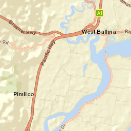 West Ballina Street Map