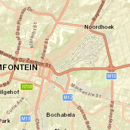 Bloemfontein Street Map
