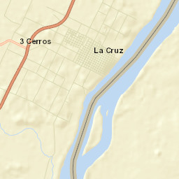 La Cruz Street Map