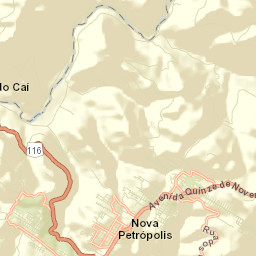 Nova Petrópolis Street Map