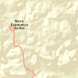 Nova Esperança do Sul Street Map
