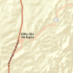 Villa Ojo de Agua Street Map