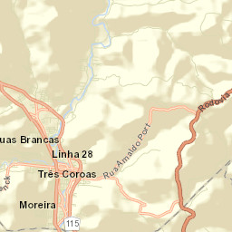 Três Coroas Street Map