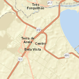 Terra de Areia Street Map