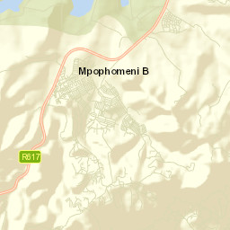 Mpophomeni Street Map
