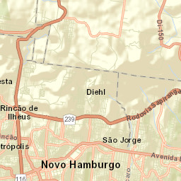 Novo Hamburgo Street Map
