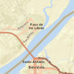 Paso de los Libres Street Map