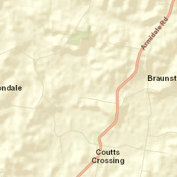 Coutts Crossing Street Map