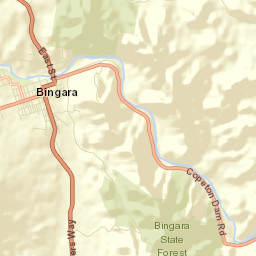 Bingara Street Map