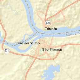 São Jerônimo Street Map