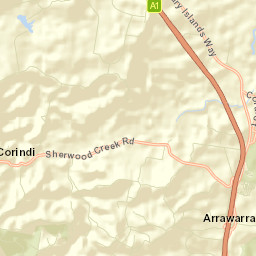 Corindi Beach Street Map