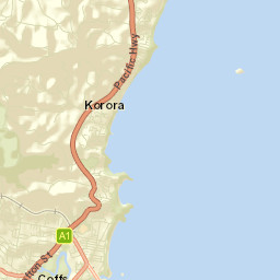Korora Street Map
