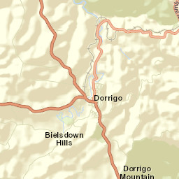 Dorrigo Street Map
