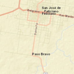 San José de Feliciano Street Map