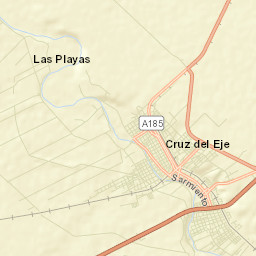 Cruz del Eje Street Map