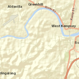 West Kempsey Street Map