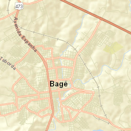Bagé Street Map