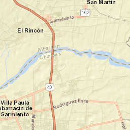 Departamento de Chimbas Street Map