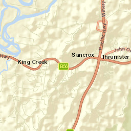 King Creek Street Map