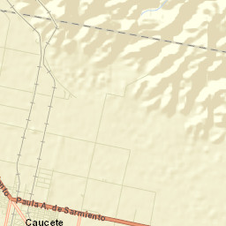 Caucete Street Map