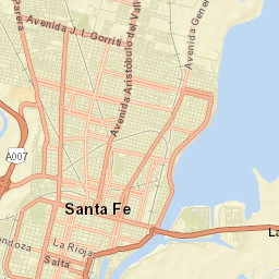 Santa Fe Street Map