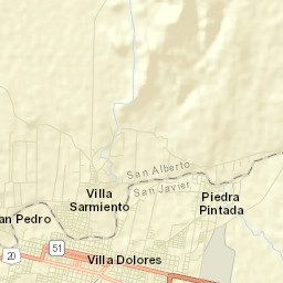 Villa Dolores Street Map