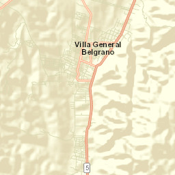 Villa General Belgrano Street Map