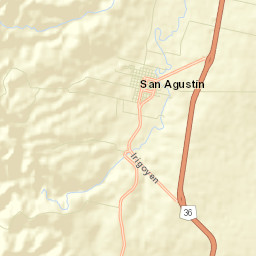 San Agustín Street Map
