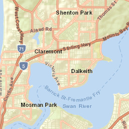 Attadale Street Map