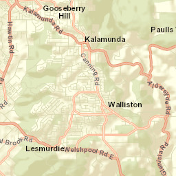 Lesmurdie Street Map