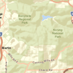 Martin Street Map
