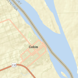 Colón Street Map