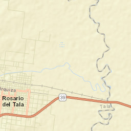 Rosario del Tala Street Map