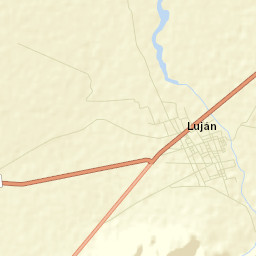 Luján Street Map