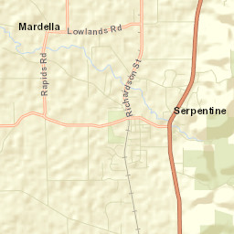 Serpentine Street Map