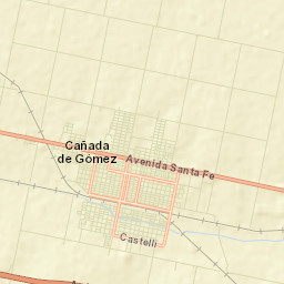 Cañada de Gómez Street Map