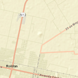 Roldán Street Map