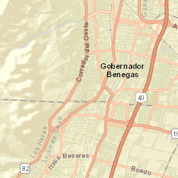 Departamento de Godoy Cruz Street Map