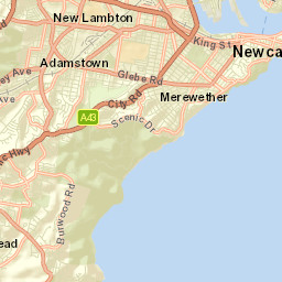 Newcastle Street Map