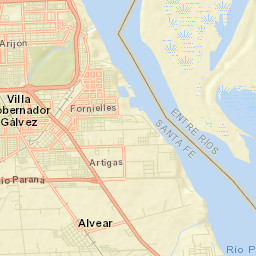 Gobernador Gálvez Street Map