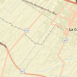 San Martín Street Map