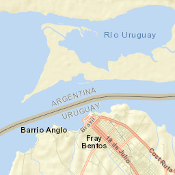 Fray Bentos Street Map