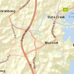 Dora Creek Street Map