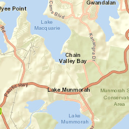 Chain Valley Bay Street Map