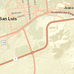 San Luis Street Map