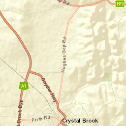 Crystal Brook Street Map